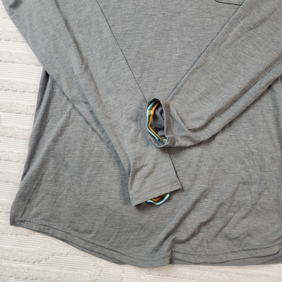 Marsh Wear UPF 40 Gray Hooded Long Sleeve Shirt with Fish Graphic Womens Small - Picture 3 of 8